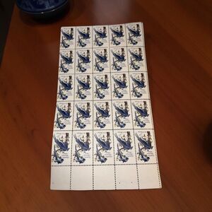 US 5 Cent Audubon American Artist 1963 Scott #1241 Block Of 25 Stamps, UNHINGED